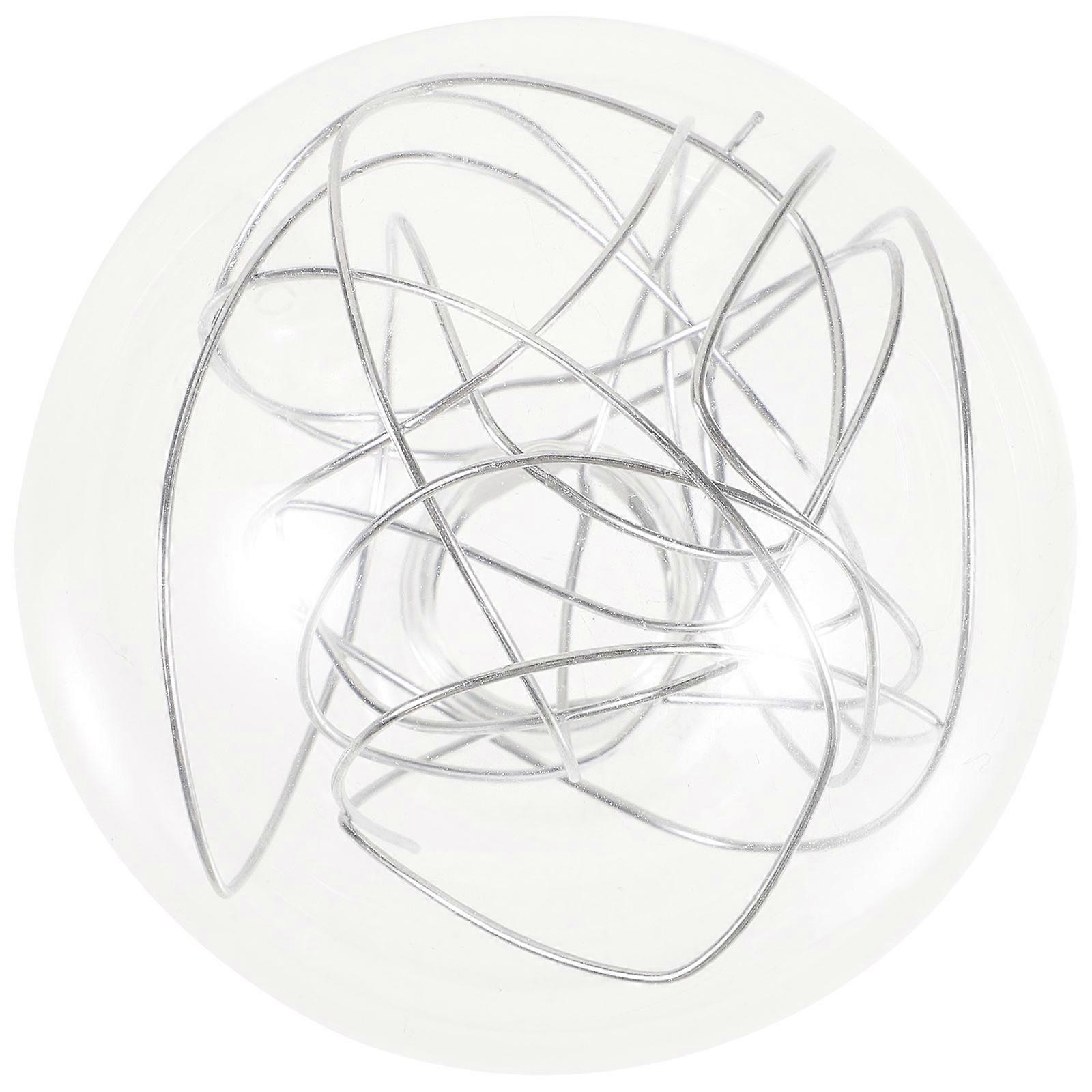 Silver Glass Lamp Shade Replacement for Pendant Light 4Pcs Globe Shade