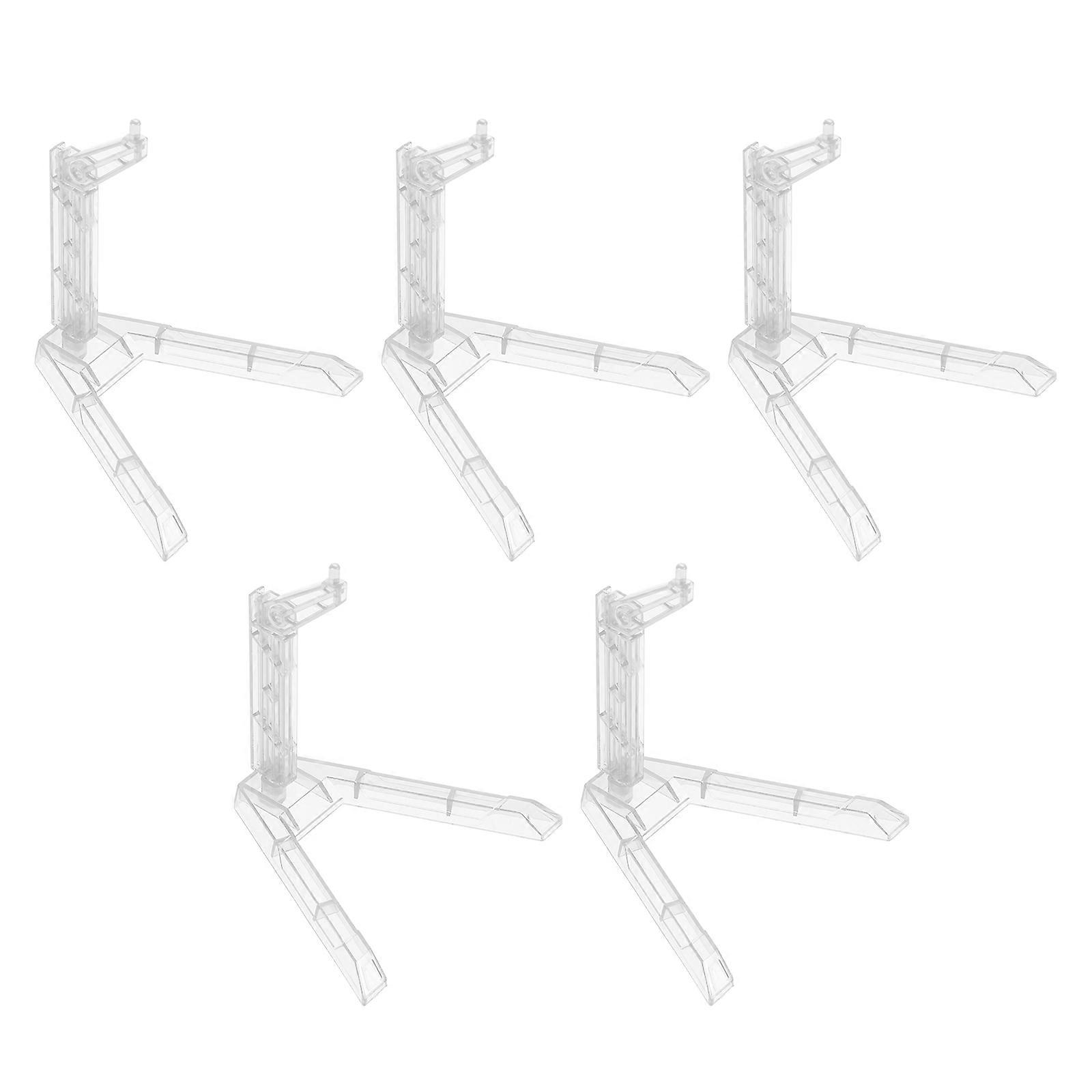 Transparent Action Figure Stand Plastic Model Display Holder for 15Pcs