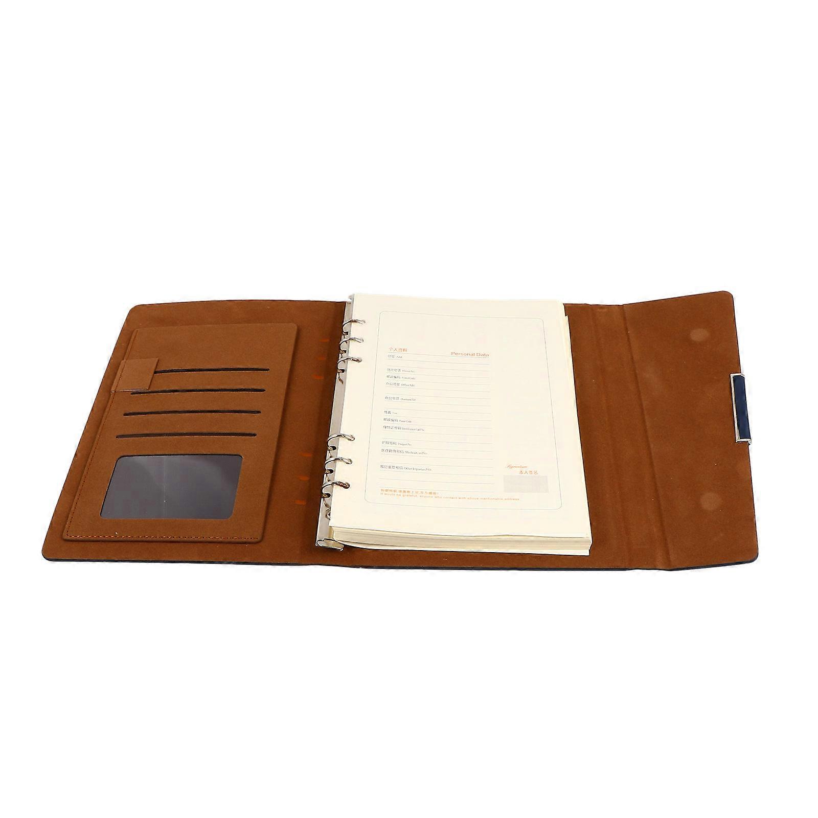 Daily Writing Notebook Business Agenda Notepad for Writing Use 2Pcs Blue