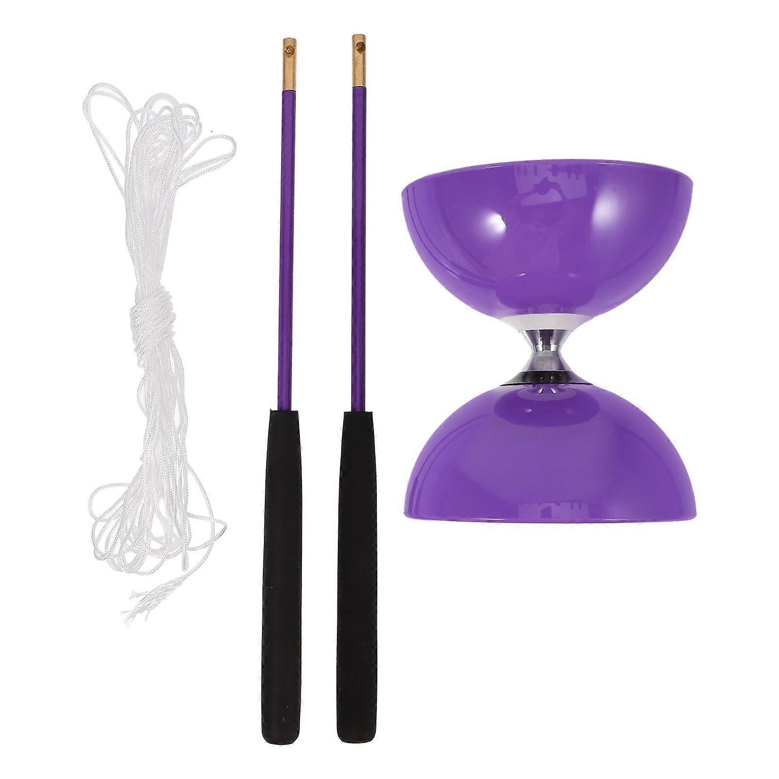 Purple Chinese Yoyo Diabolo Soft Tpu for Fitness and Fun 1Set