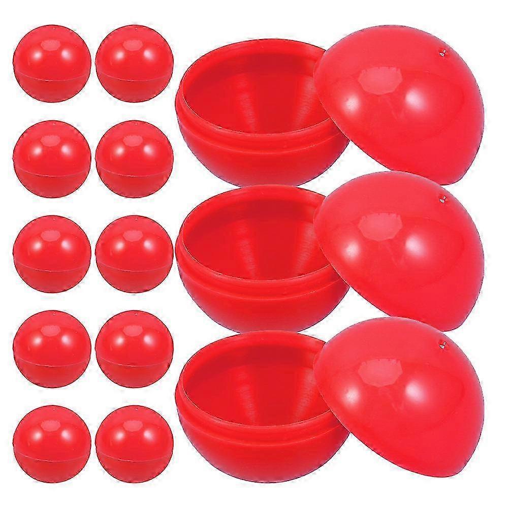 Red PVC Reusable Openable Balls Game Party Supplies for Events, 30Pcs Set