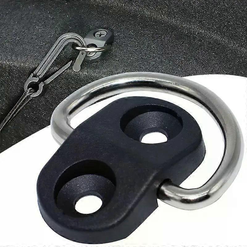 4sets Cargo Net Floor Hook Accessories Rear Trunk Boot Cargo Floor Net Tie Down Hook Ring Loop Hanging Flat Screen Net Fixing