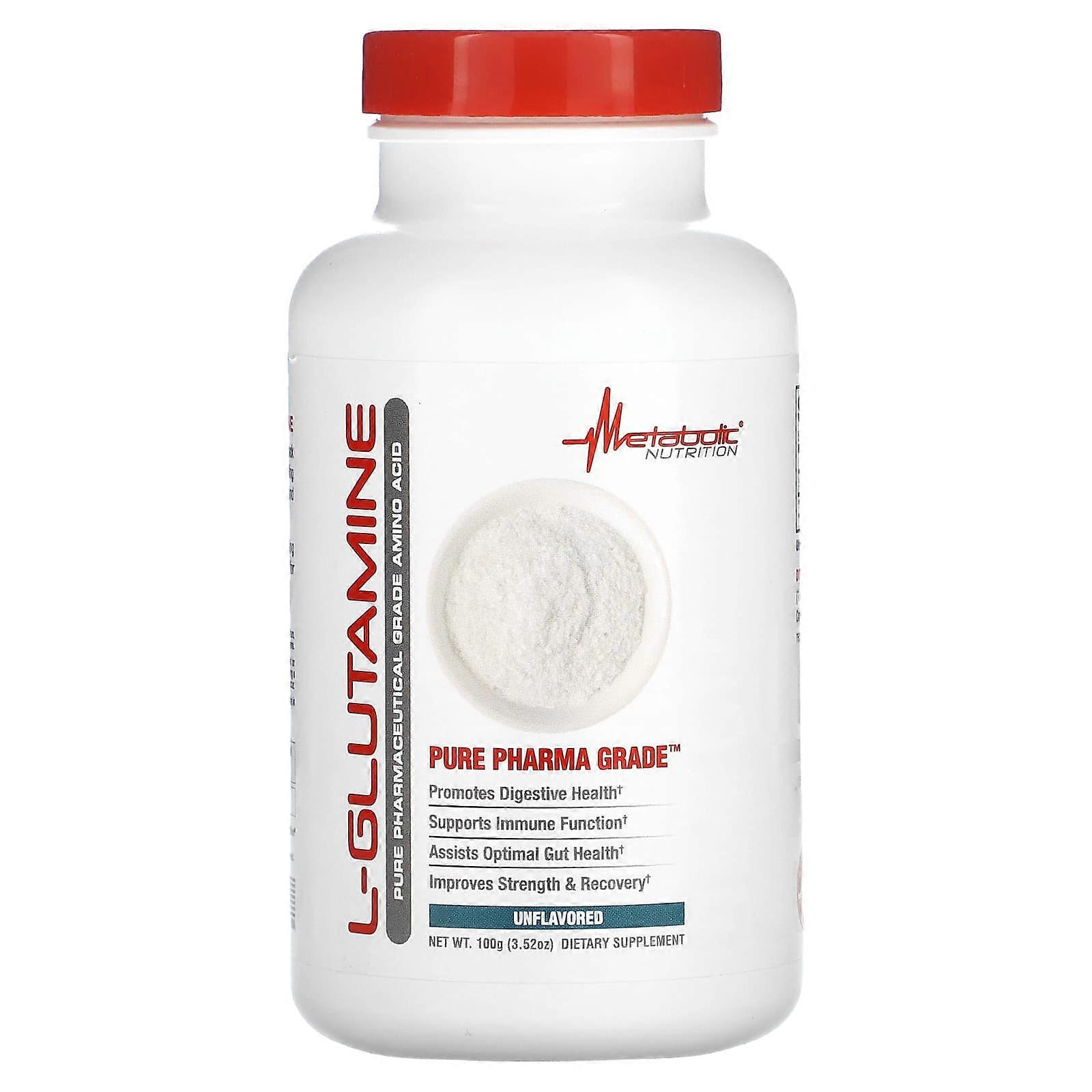 L-Glutamine, Unflavored, 3.52 oz (100 g)