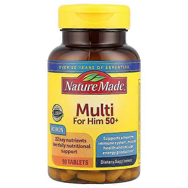 Nature Made, Multi For Him 50+, 90 Tablets