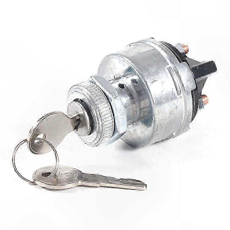 3-Position Ignition Key Switch with 2 Keys for Automotive and Heavy Equipment Applications