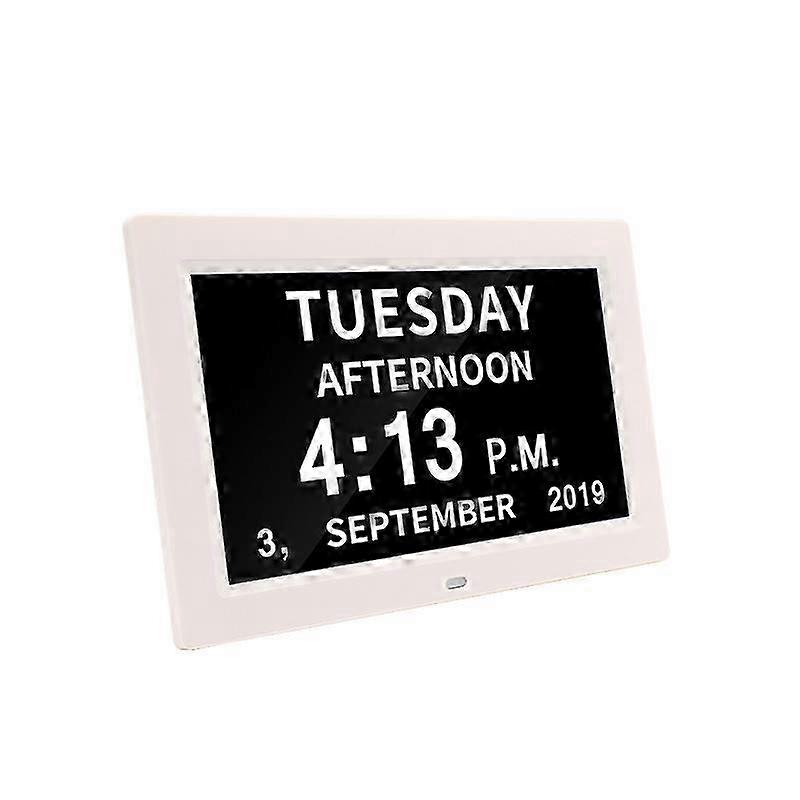 2025 Digital Day Alarm Clock LED Calendar Dementia Time Date Month Memory Gifts Christmas