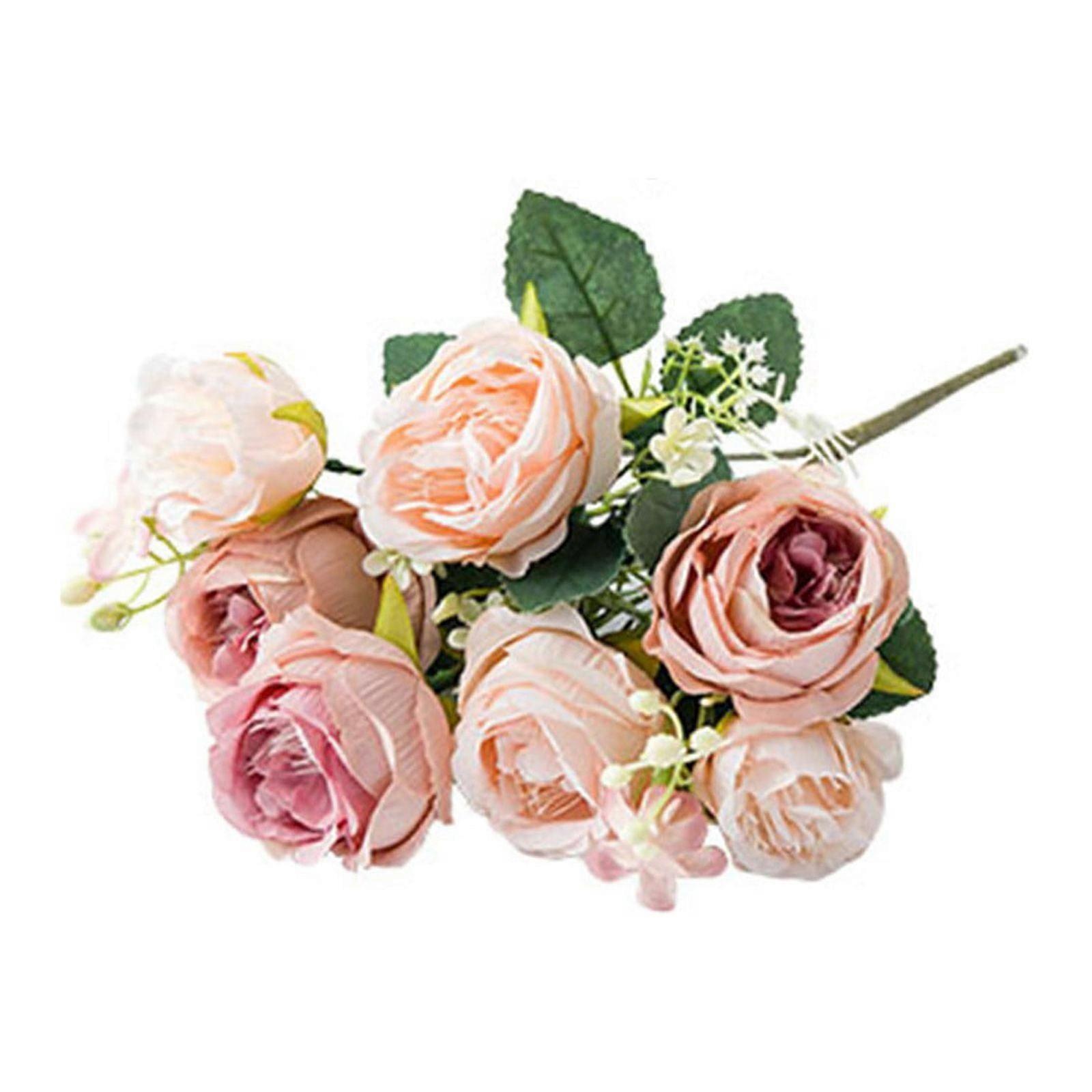 WRXMIJNHGSA 5 Autumn Colored Peonies Simulation Bouquets Artificial Artificial Flowers Border Silk Flower Decoration Window Arrangement Flowers