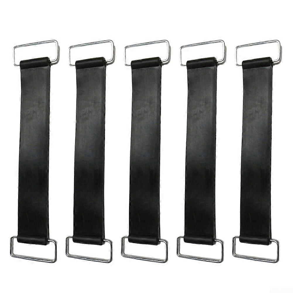 Battery Holder Replacement 5 Piece Elastic Straps With Metal Clips