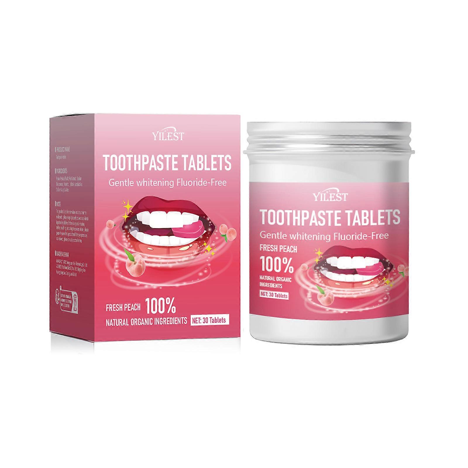 Peach Toothpaste Tablets (30pc)