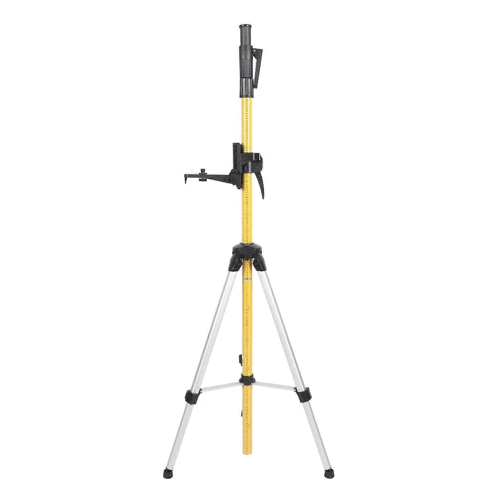 Leveling Tool Telescoping Pole Aluminum Alloy 4.8m Laser Telescopic Rod with Stabilizer and Tripod 