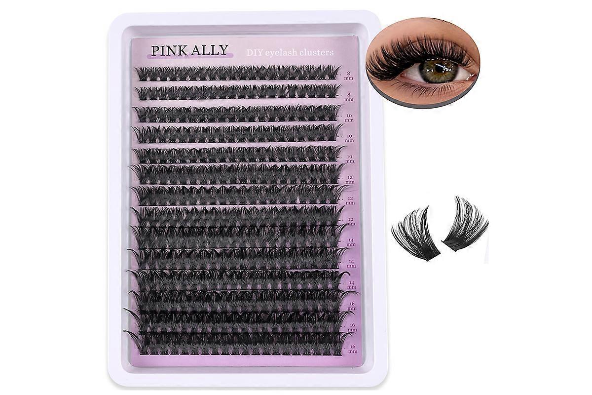280Pcs Lash Clusters Wispy Eyelash Clusters 8-16mm Individual