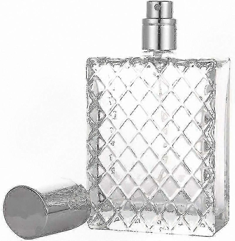Reusable Glass Perfume Container with Fine Mist Sprayer, 100ml Size