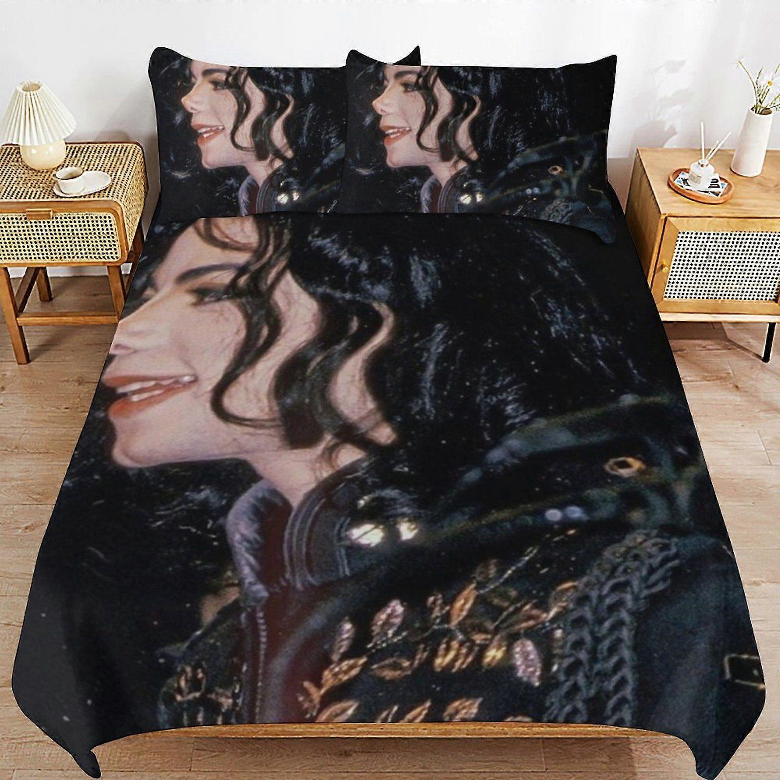 u170 Michael Joseph Jackson Bedding System Smooth Fabric Zipper Closure Comfortable Texture Soft Feel Duvet Cover Sets Pack n170