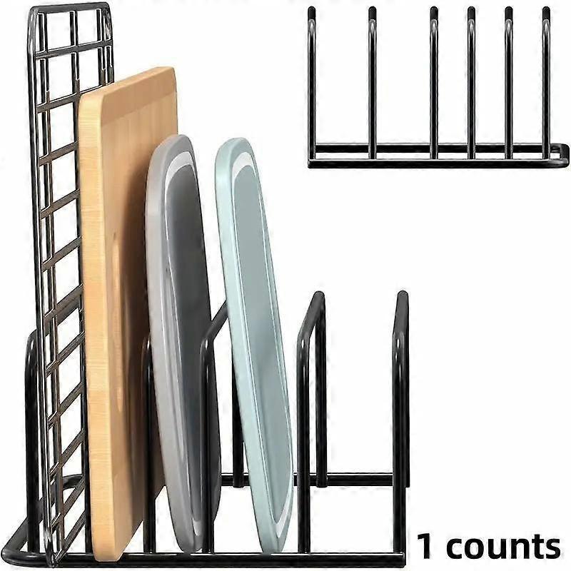 Kitchen Cutting Board Storage Rack, 1 Count Multi-functional Cutting Board & Baking Tray Storage Rack, Space Saving Kitchen Countertop & Cab