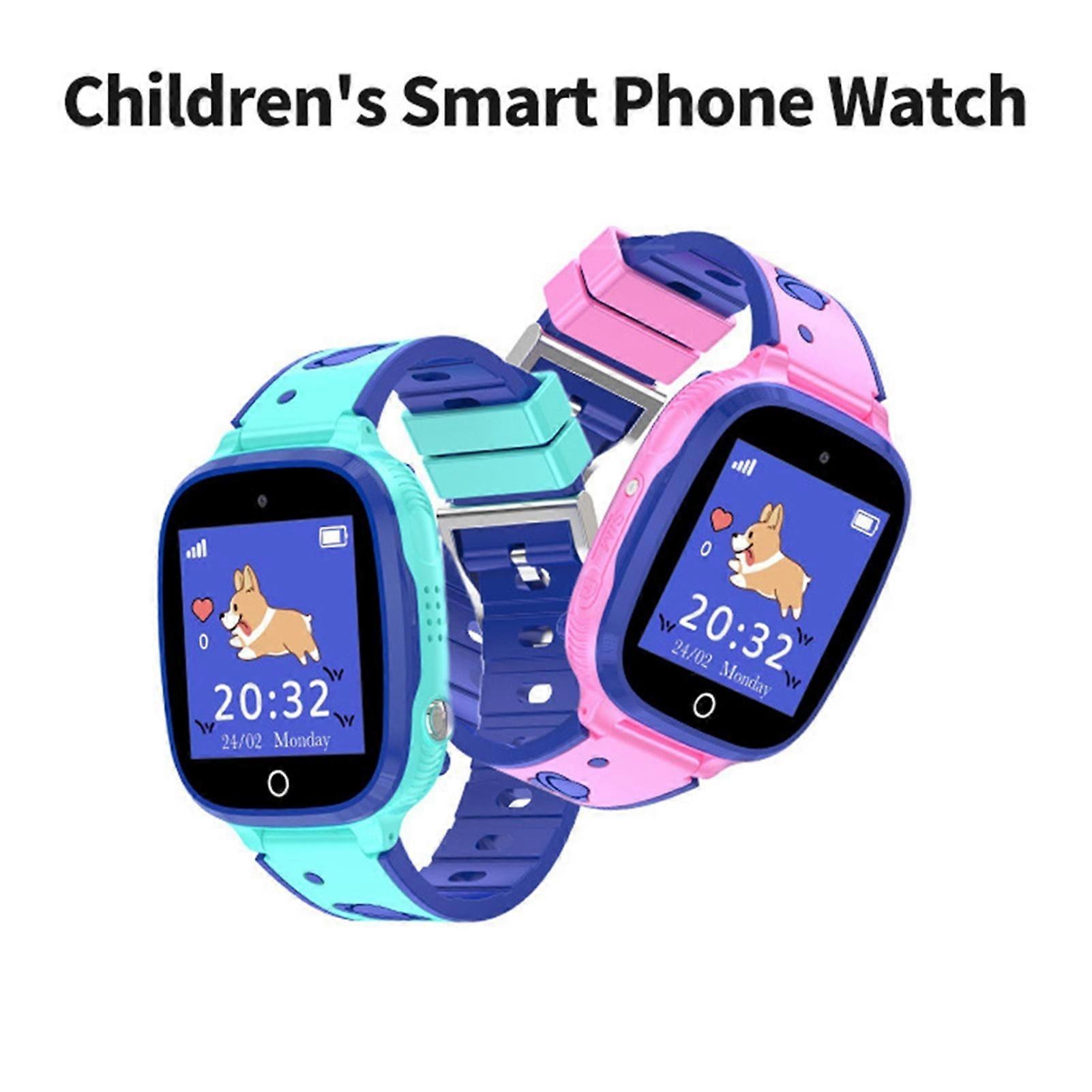 SUSUchens Kids Smart Watch with Camera 2G Network Two-Way Communication Waterproof Multifunctional Watch Sleep Monitor Pedometer Alarm Clock Black