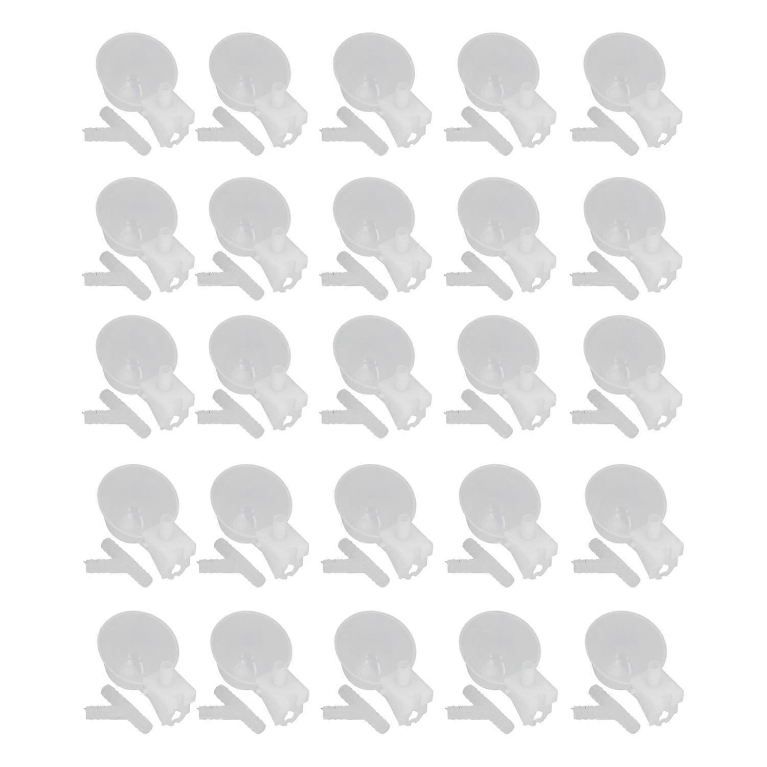 25 Set Hanging Chicken Waterer Automatic Drinking Bowl Cup Poultry Drinking Machine