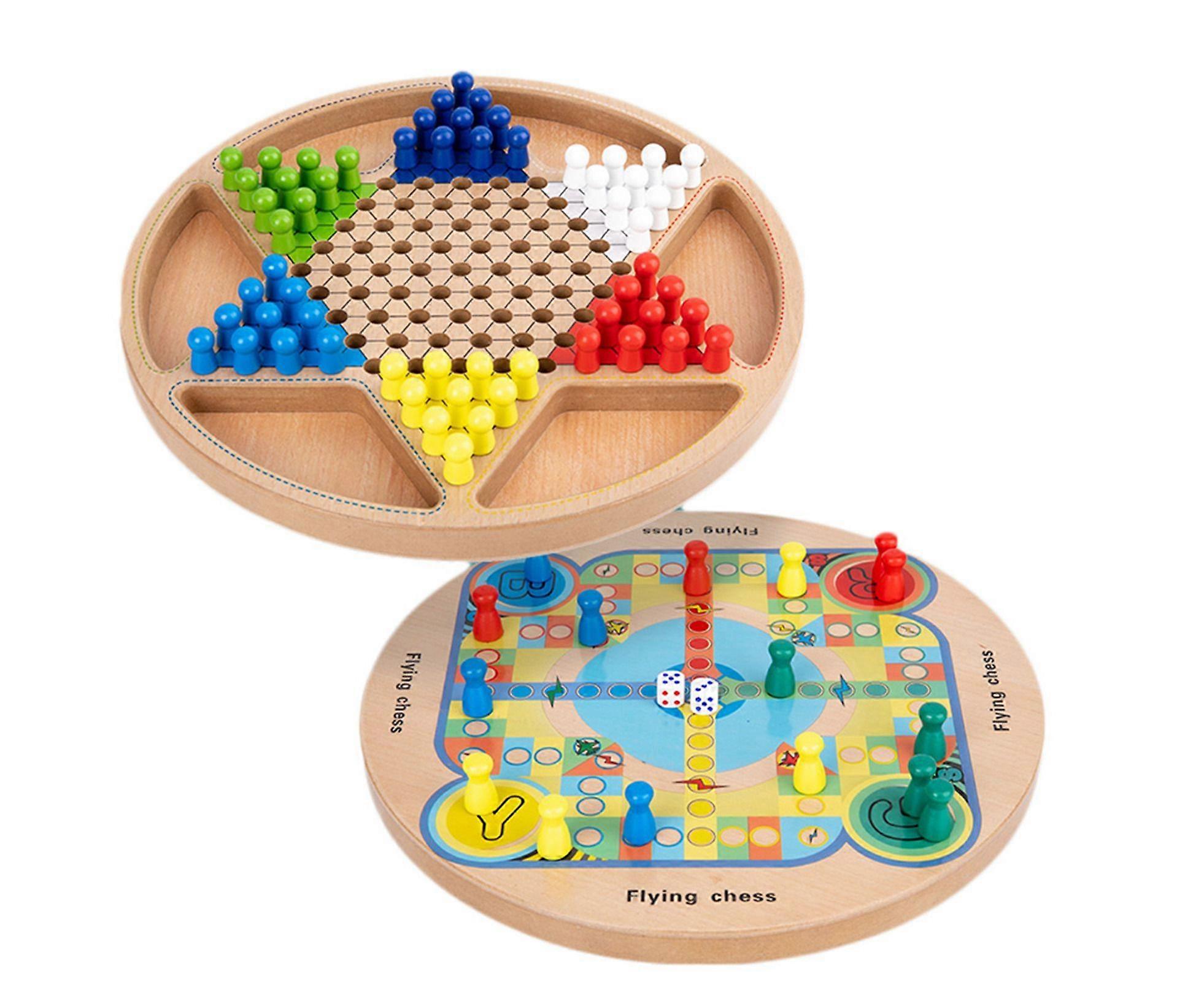 Gobang Non-toxic Family Game Environment Friendly Combo Game with Chess Ludo Chinese Checkers Toys for Kids-1