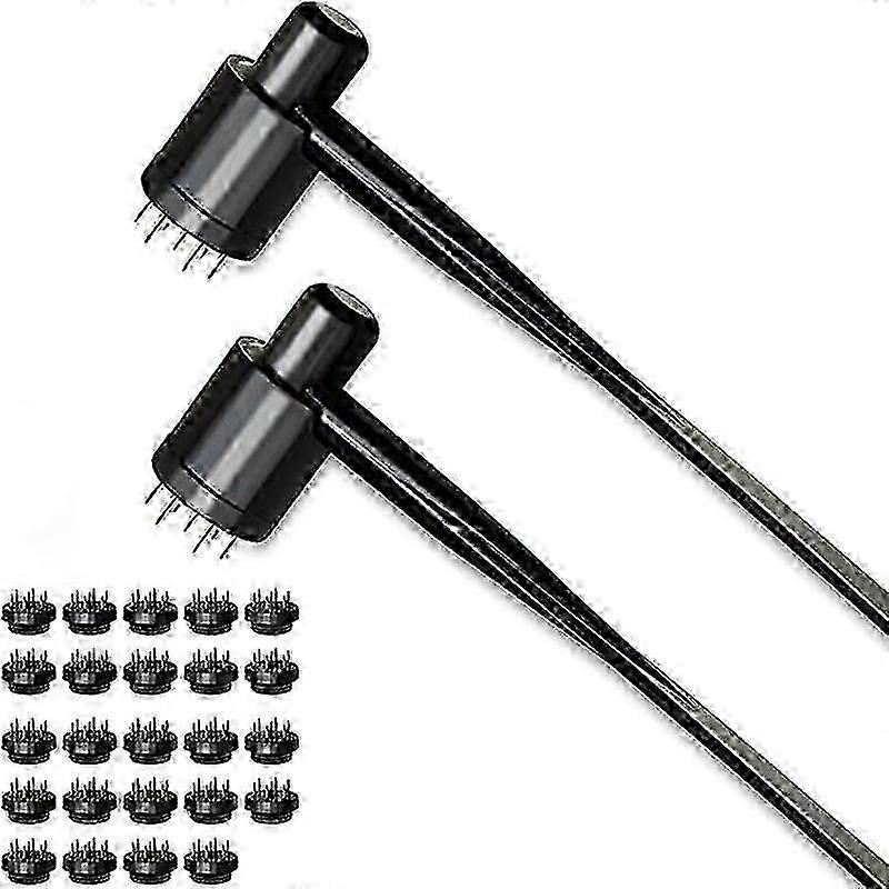7 Star Needle & Dermal Hammer Set - 2 Boxes with 26 Needles & Dermal Needle Hammers
