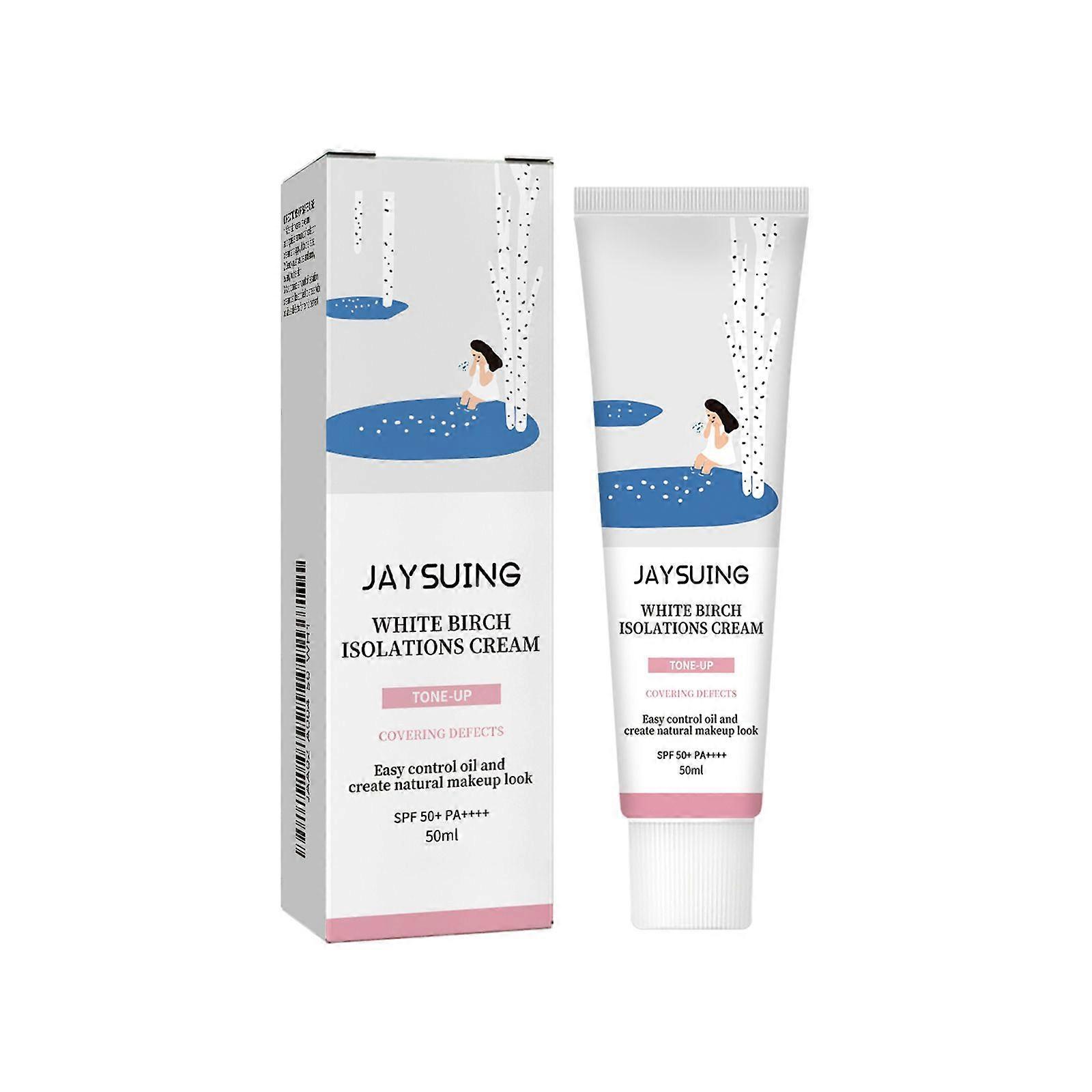 Jaysuing Isolation Protection Cream, Moisturizing Refreshing Concealer UV Protection Cream