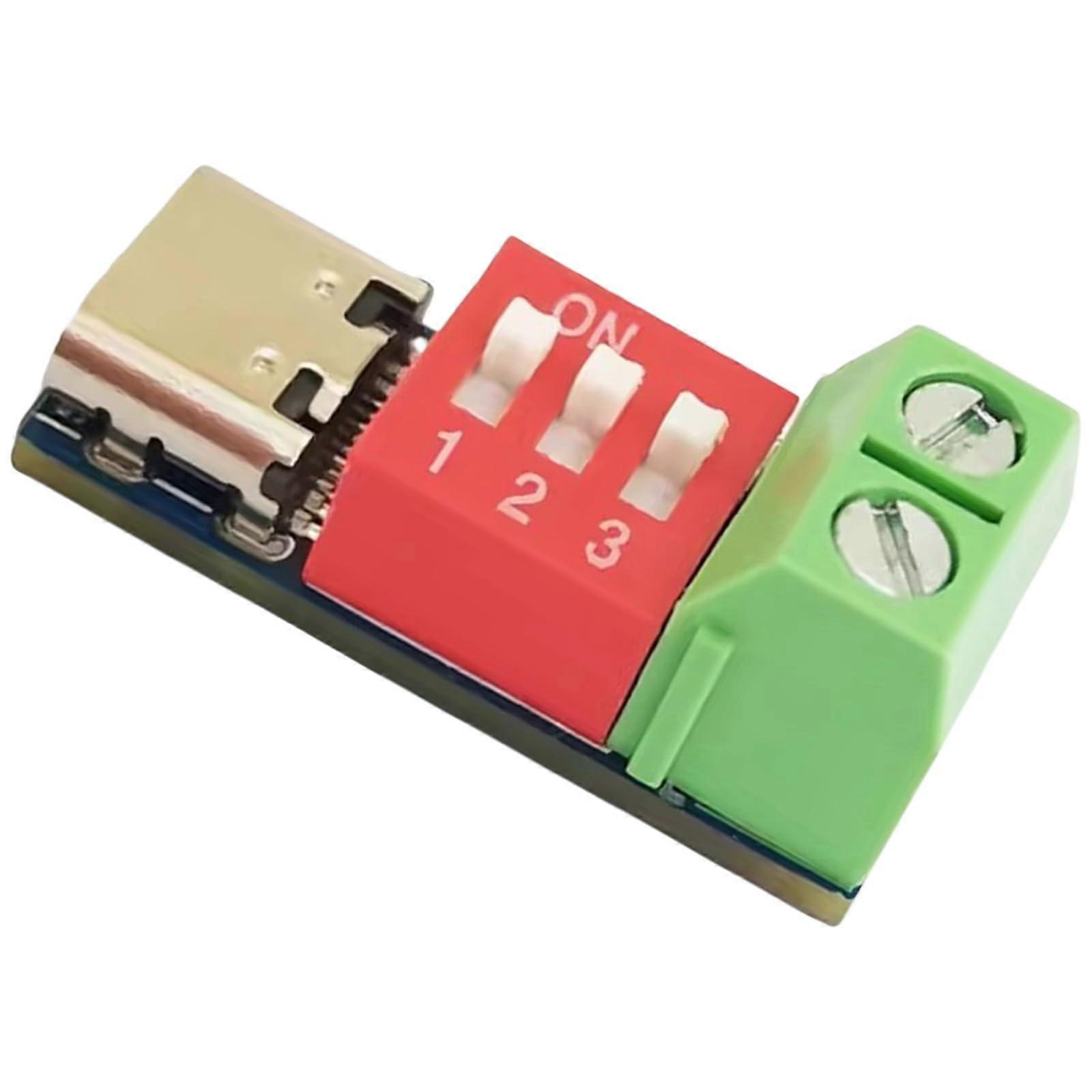 Electronic Testing Equipment DIPControlled Voltage Regulation 5V20V USB Power Delivery Verification Tool Decoy Module