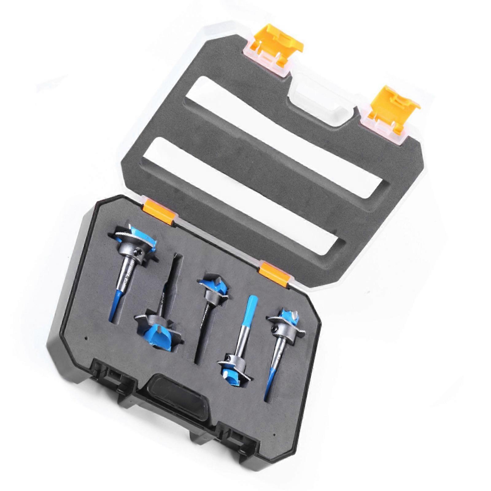 Precise Woodworking Drill Bit Hinge Hole Opener Adjustable Depth Setting Stable Shank Design For Hinge Installation Multicolor