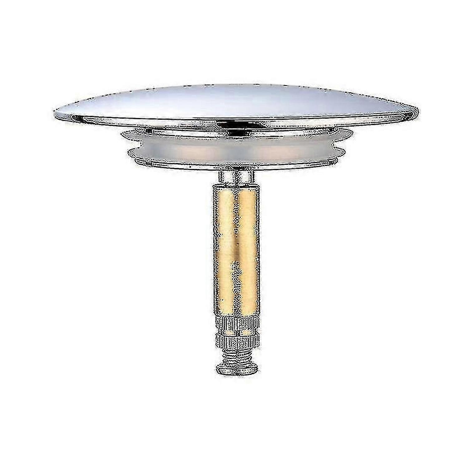 Bette Bath Stopper, 70 Mm, With Double Seal, Height Adjustable, Universal Bath Stopper, Sink Valve, Hardened Brass With Chrome Finish, Rust Proof Bat