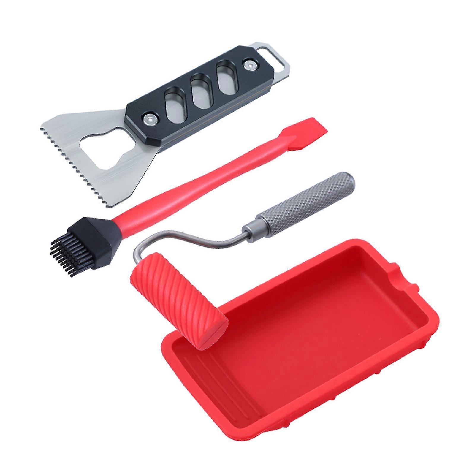 Glues Spreader Aluminum Reusable Glues Spreader Spackle Tool Notched Trowel For Applying Glues Spreader Tool Multicolor