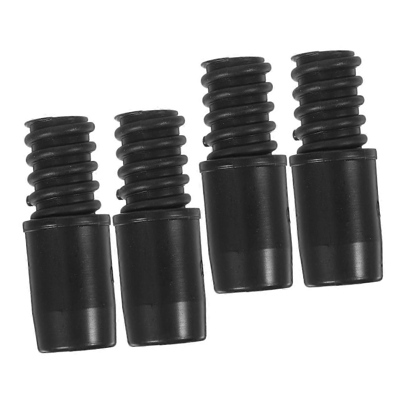 4pcs Mop and Broom Threaded Tip Connector for Metal Poles Durable Extension Adapter for Home and Commercial Cleaning
