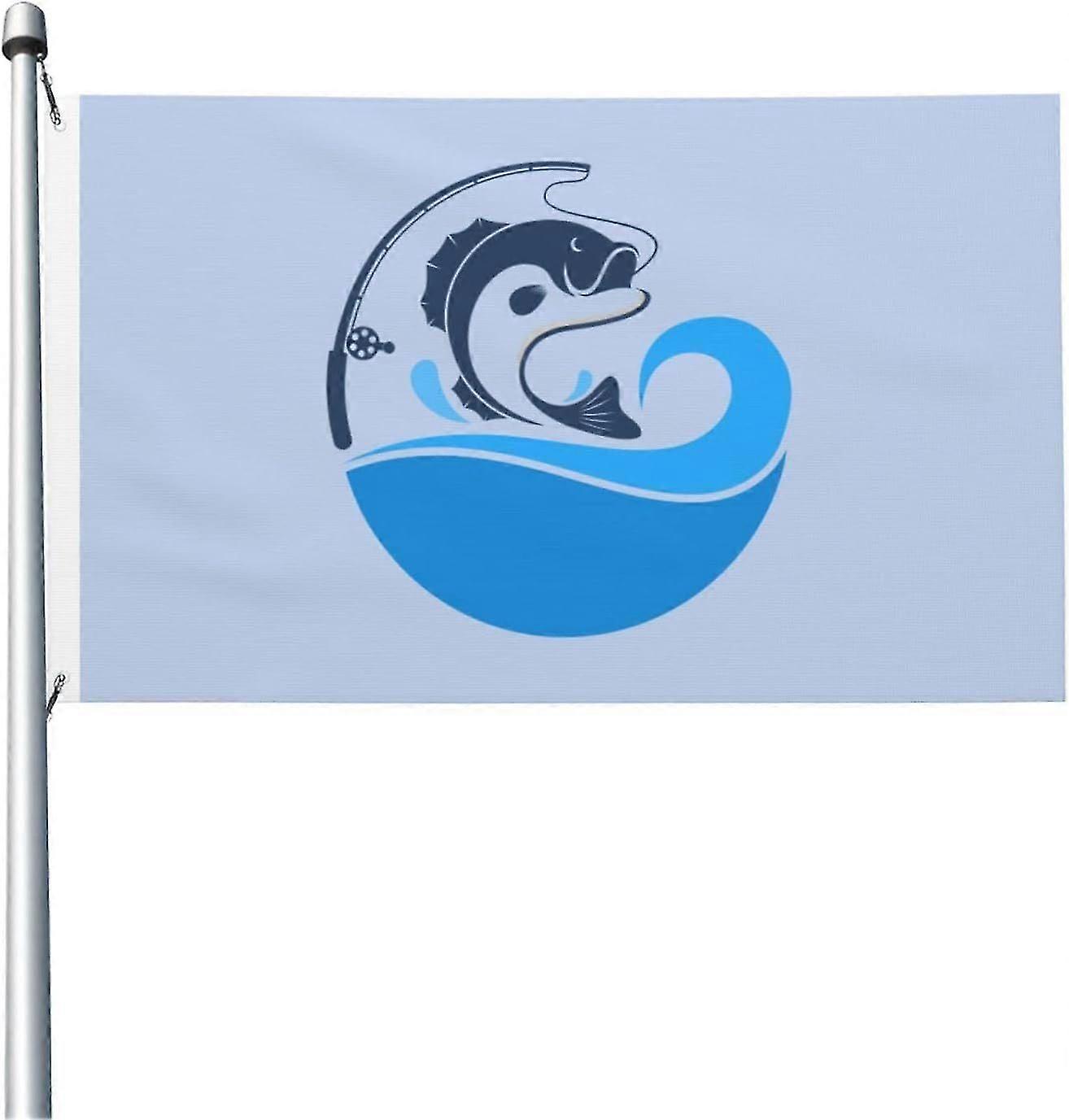 Fishing Rods And Fish Flag Mode A-3243