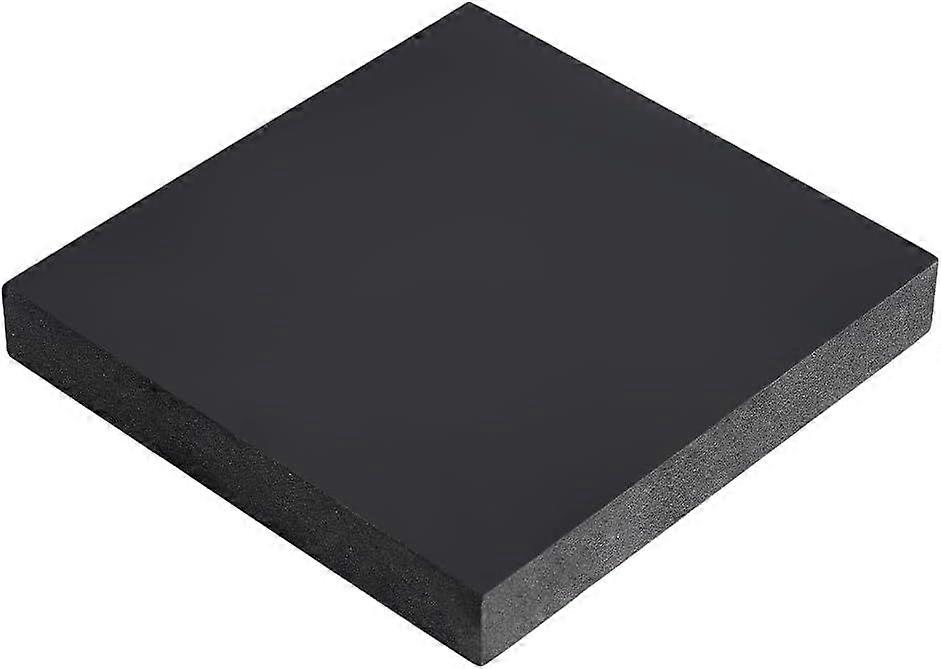 Rubber Bench Block Rubber Stamping Block Black Rubber Crash Pad Square Anti Vibration Pads Sheets Base for Roller Furniture Pads 4.02x3.9x0.57 Inch