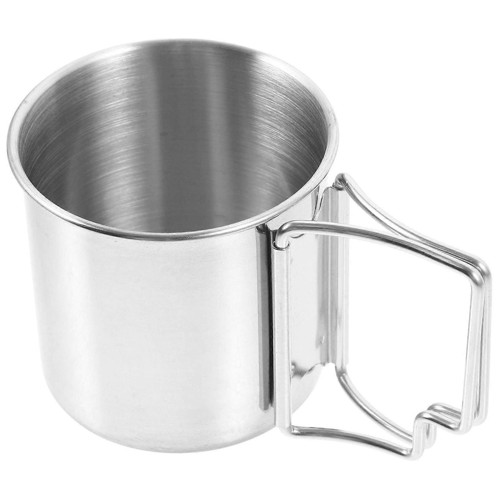 Multi-Function Camping Cup Stainless Steel Water Mug for Outdoor Use 3Pcs