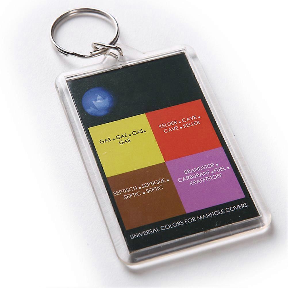 Blank Insert Keyring Acrylic for Keychain Use 50Pcs Transparent Photo Frame