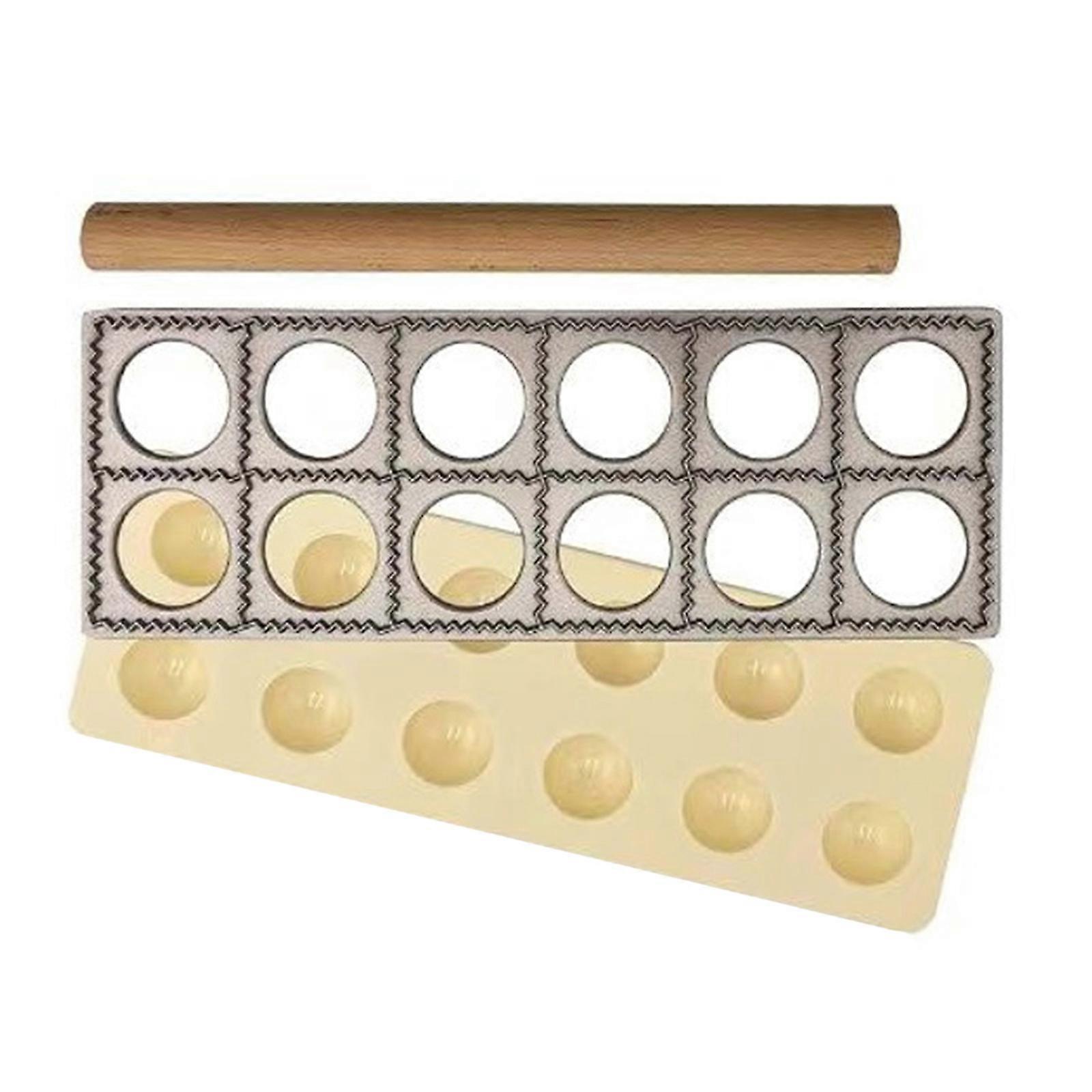 Italian Style Dumpling Press Set Cooking Enthusiasts Accessory Kitchen Gadget for Beginner Dumpling Cooking Tool Multicolor