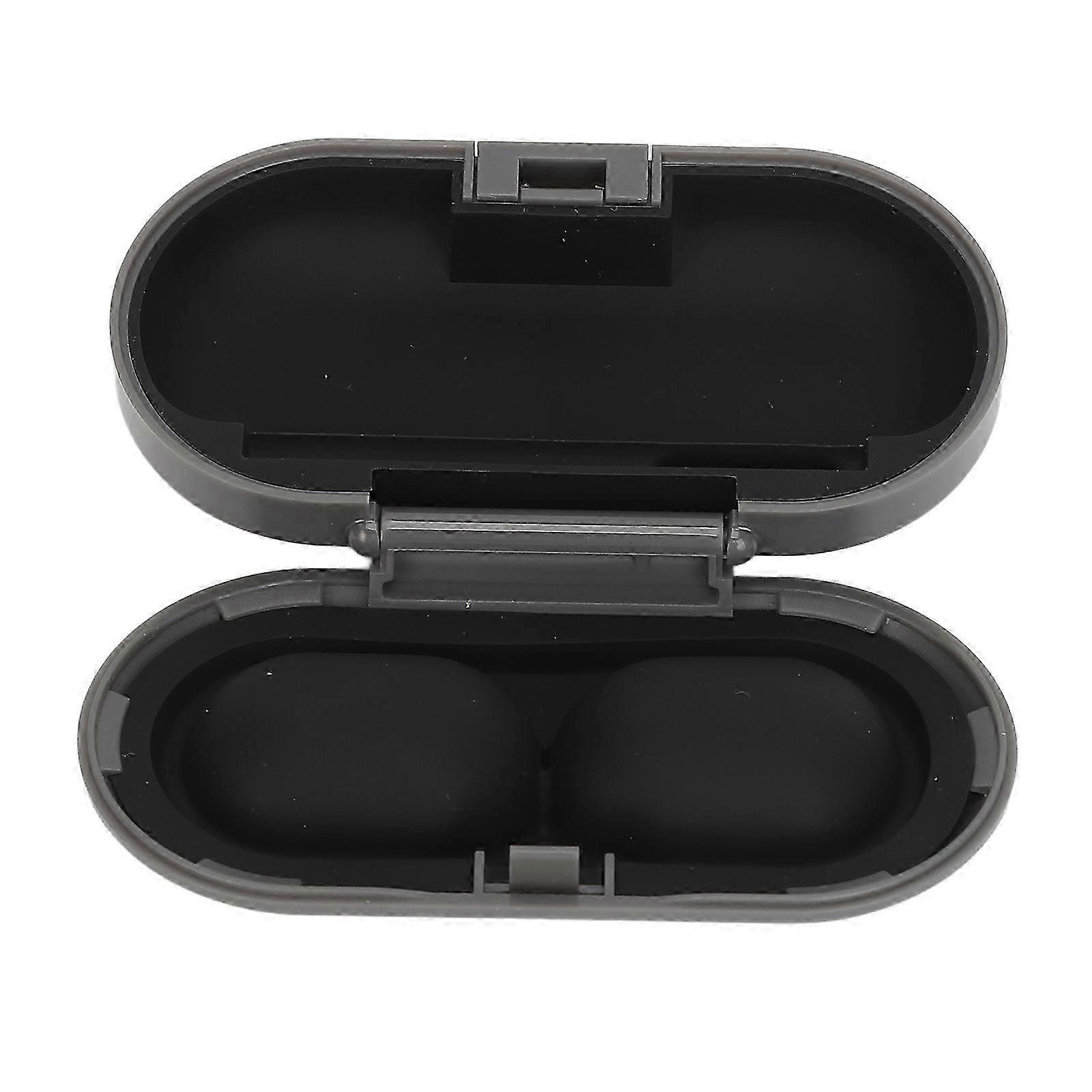 サウンドエイド収納ボックスブラックライニング防水再利用可能なイヤホンキャリングケース旅行用グレーf26