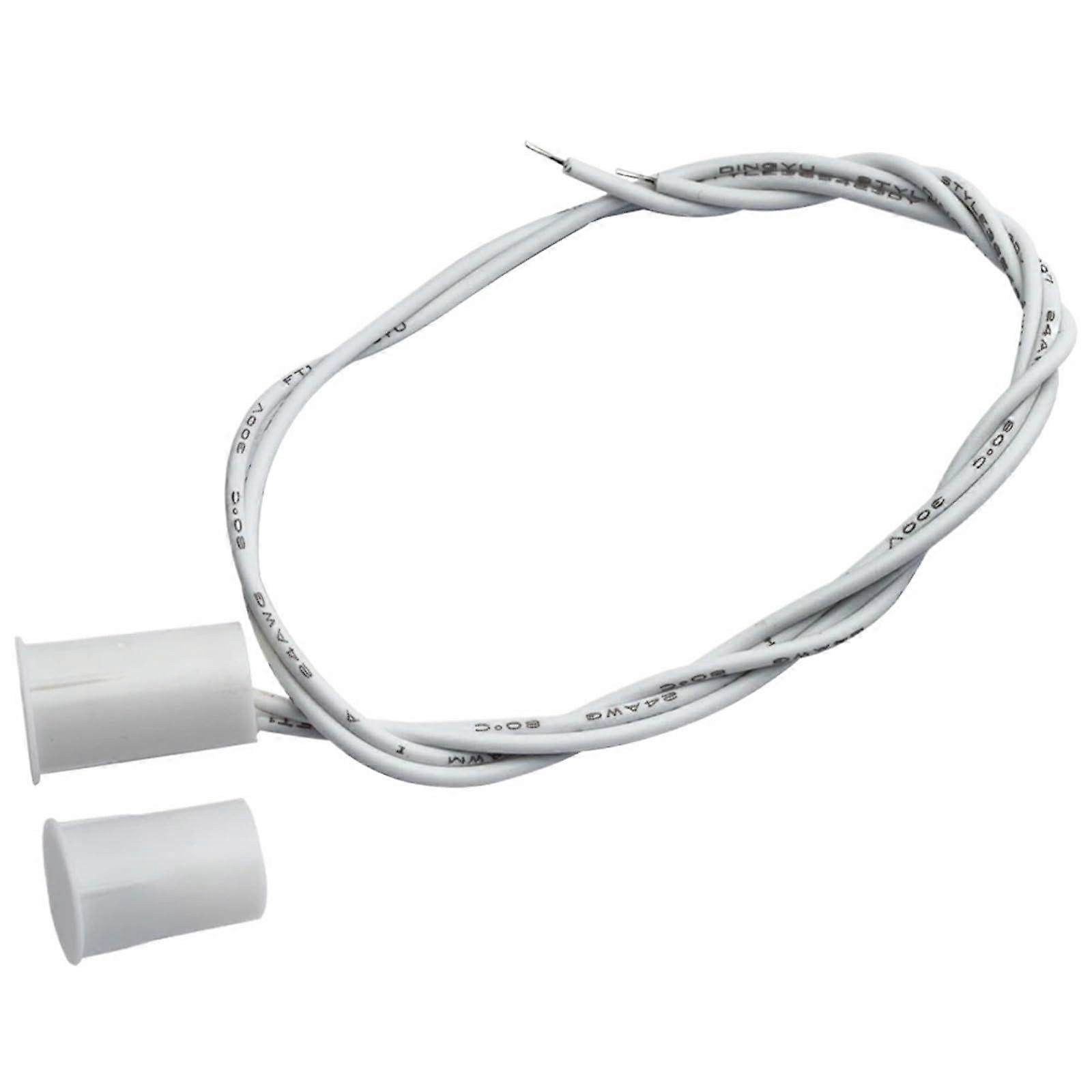 2 Pack Recessed Door Magnetic Contact Sensor Alarm Detector for Home Security 100V