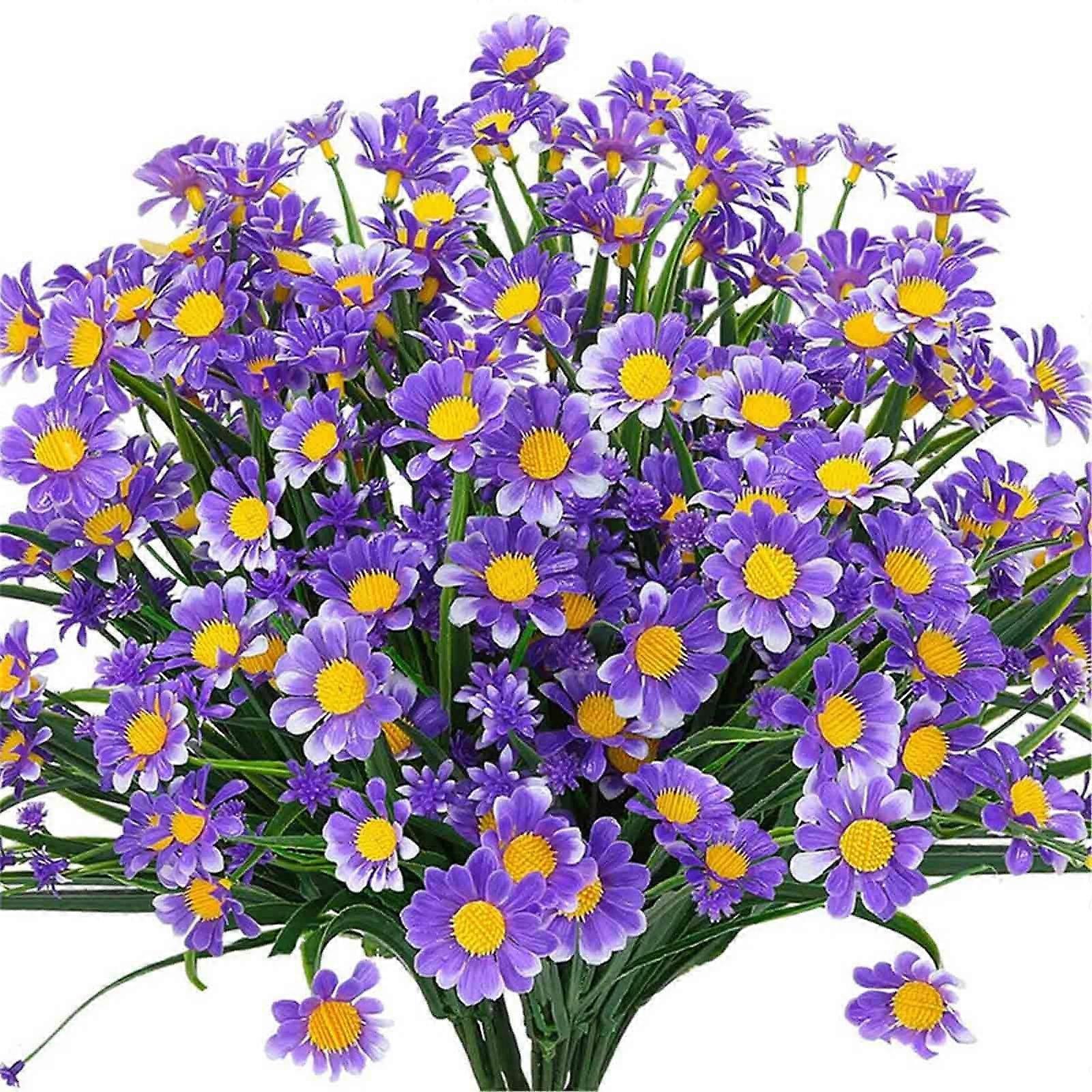 YiFudd 8 Bundle Of Simulated Flowers Artificial Flowers Daisies And Chrysanthemums For Home Decoration