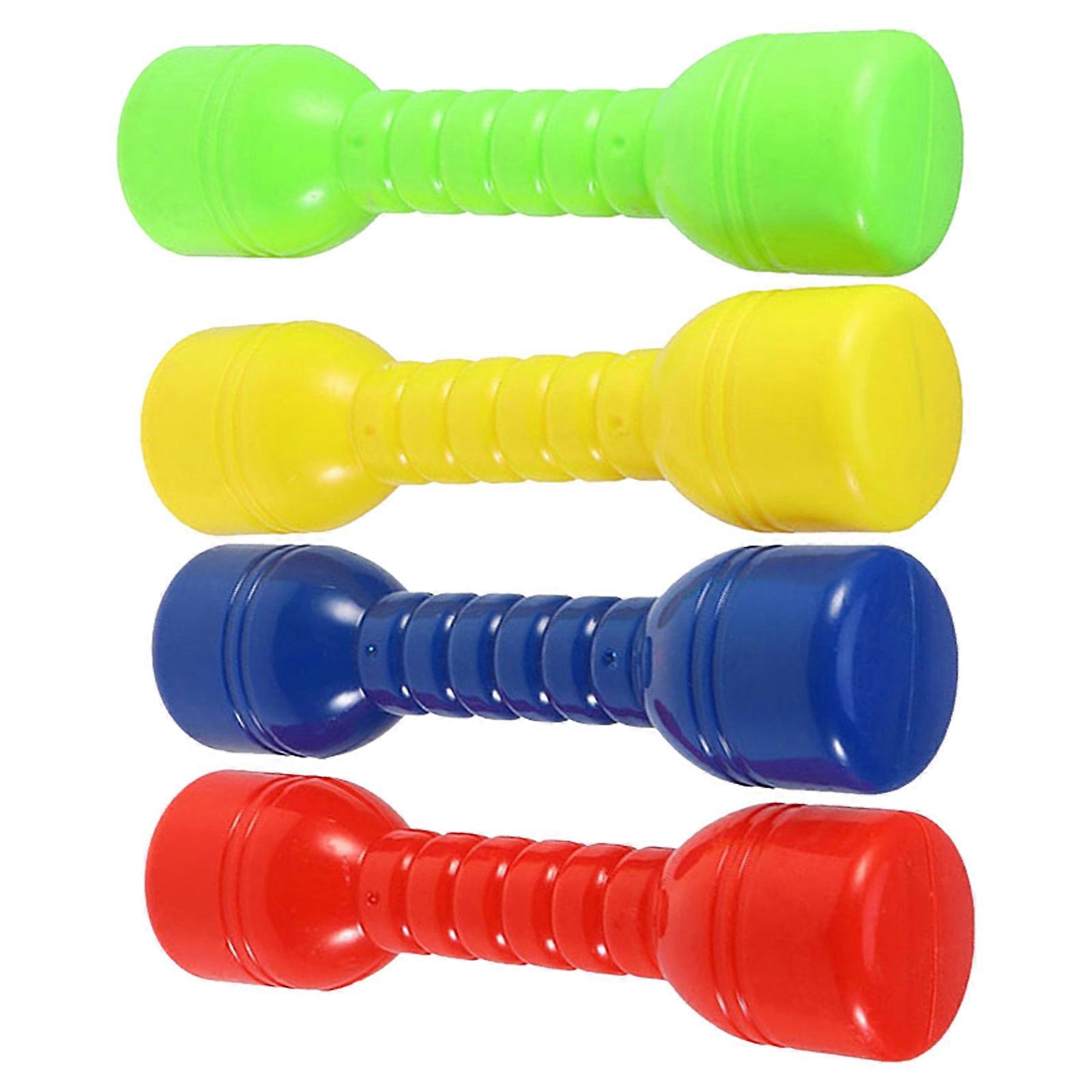 Small Dumbbells ABS Children Barbells for Exercising 8Pcs Assorted Colors
