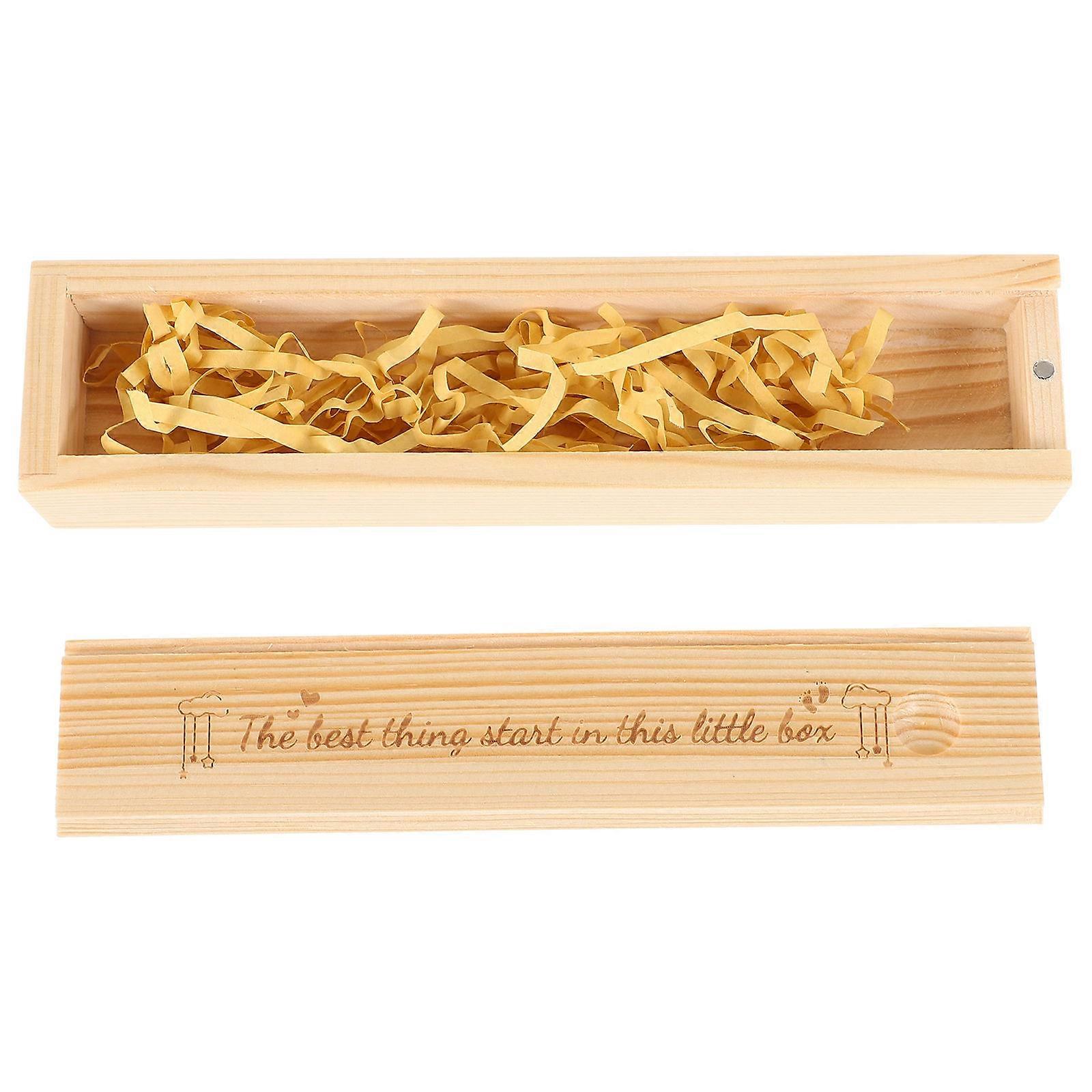 Pregnancy Test Keepsake Box for Storage Female Wood Keepsake Case