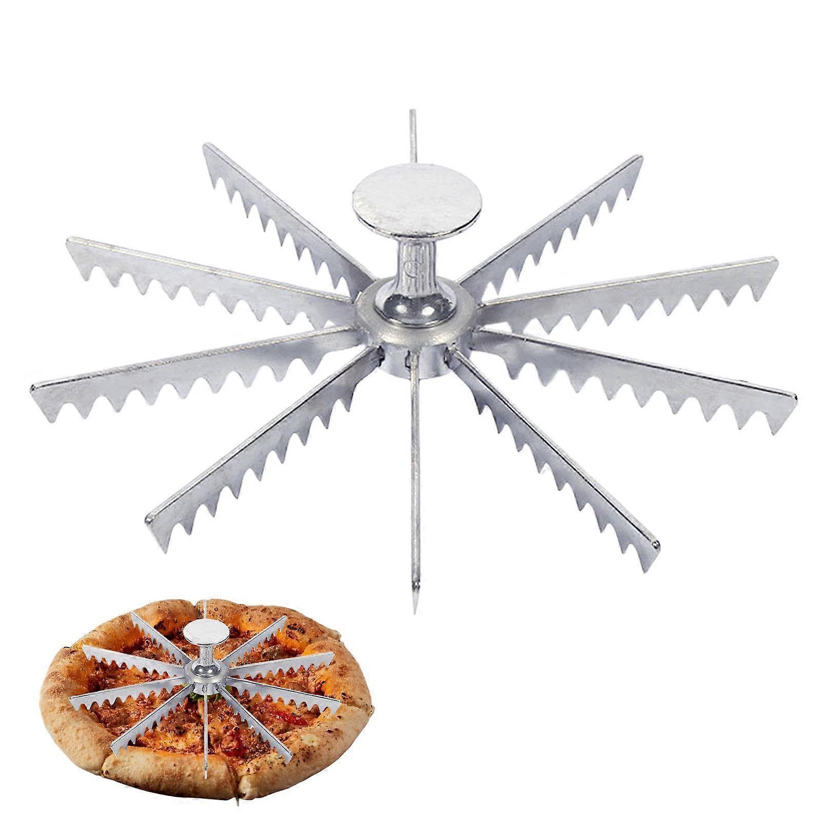 Pizza and Cake Portion Divider Aluminium Cutter for 6 8 10 Slices Kitchen Baking Tool