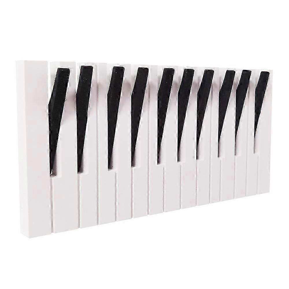 Piano keys coat rack wall mounted for hats and coats