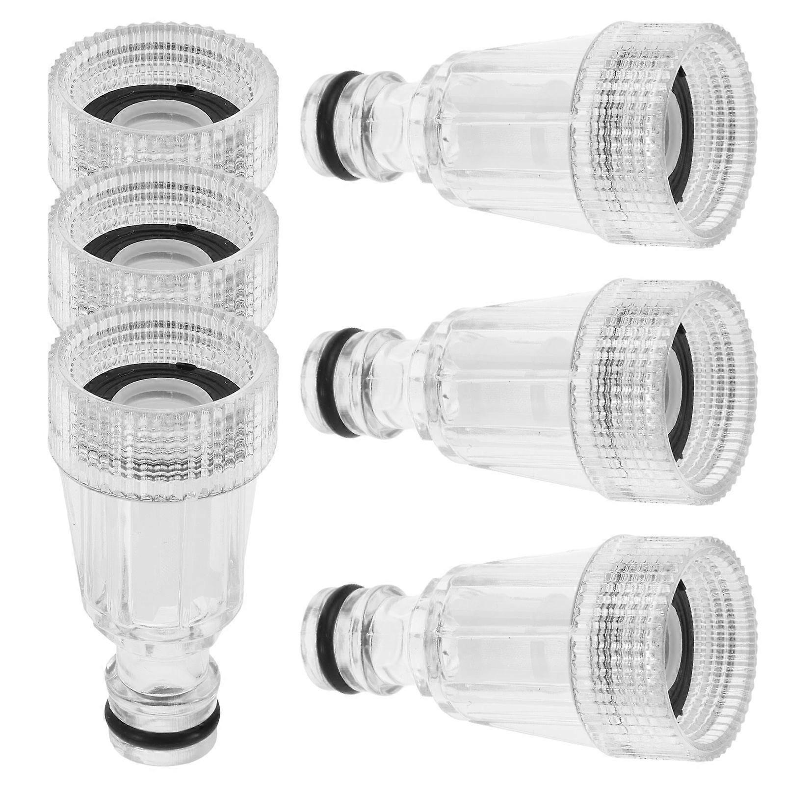 Faucet To Hose Adapter Water Filter For Pressure Washer Car Washing Tasks 6Pcs Compact And Lightweight Design High-pressure Water Output