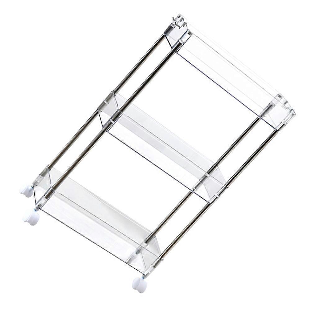 المتداول عربة 3 الطبقة عربة التخزين المطبخ الجرف المنظم مع عجلات للمطبخ