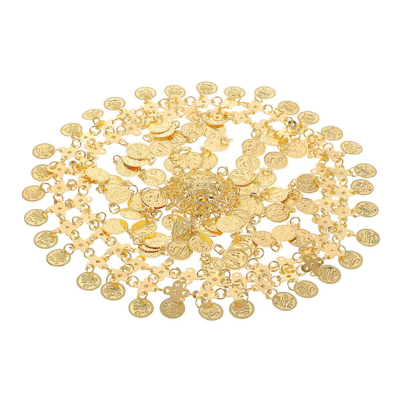 Dancing Cap with Alloy Coins Pendant for Dance Performance