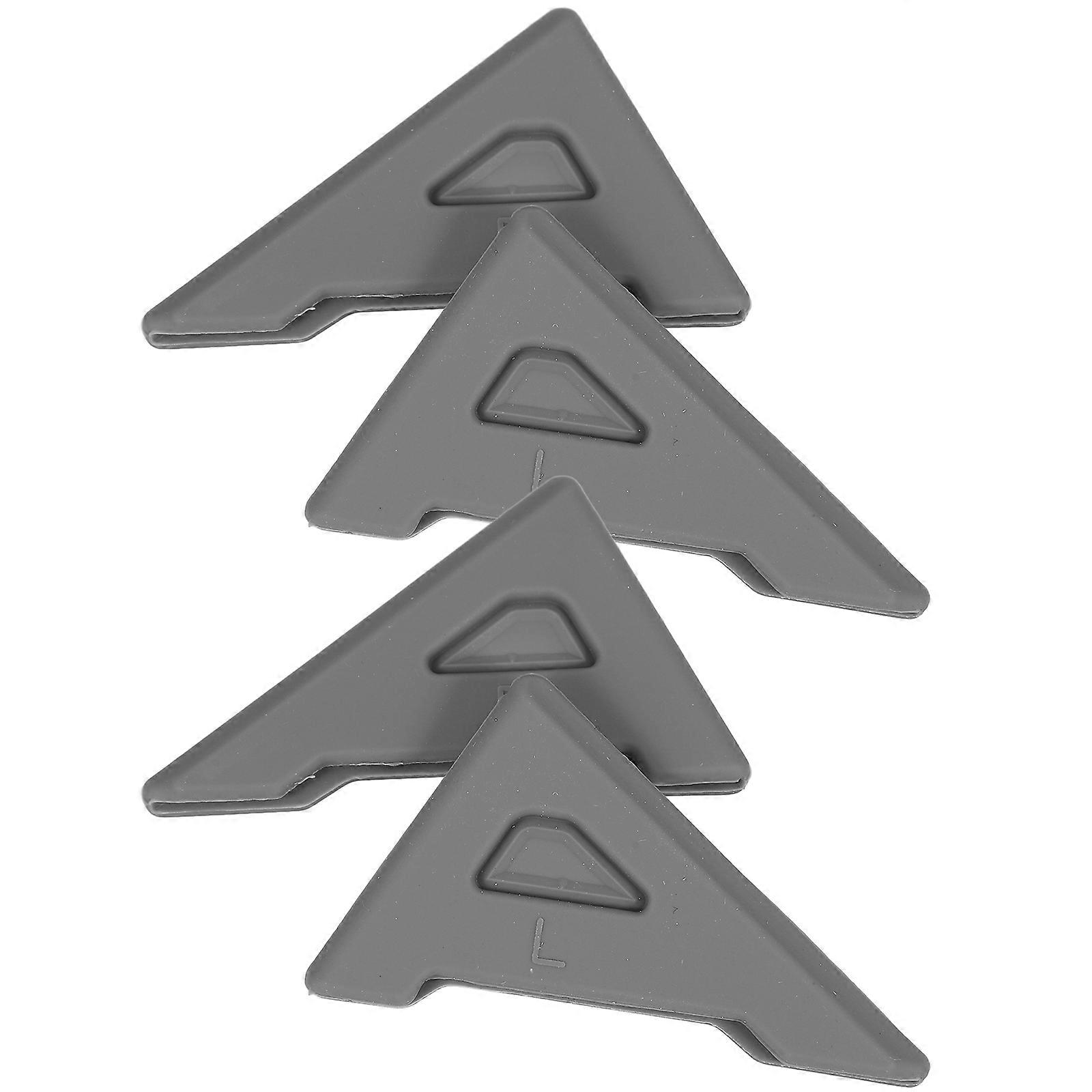 Car Door Protector Edge Guard for Bumper Protection 4Pcs Silicone Grey