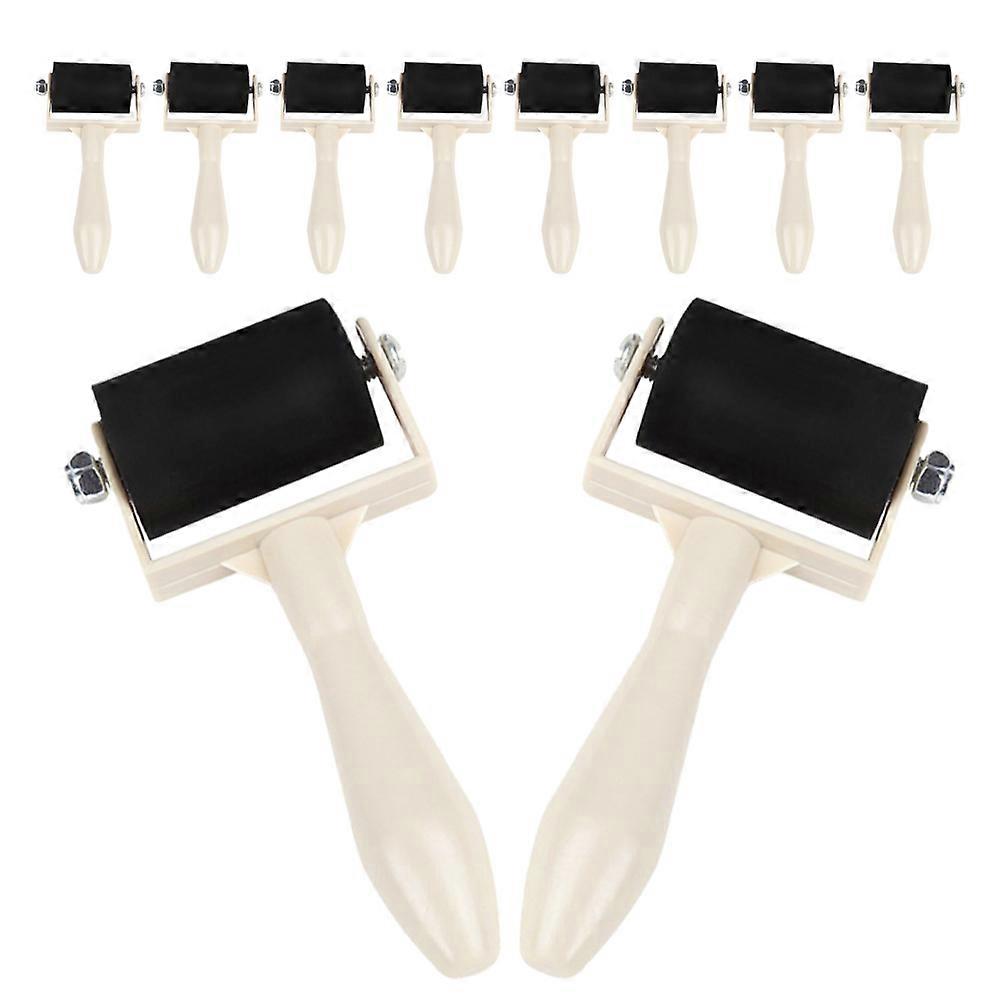 Rubber Rollers for Craft Printmaking Tool 10Pcs Pack