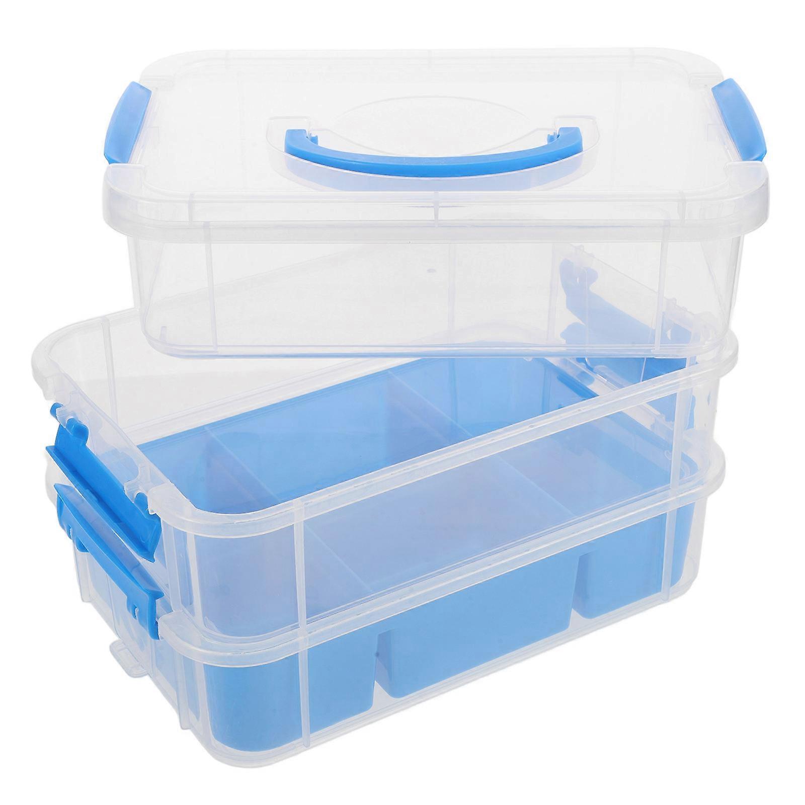 Stackable Storage Box for Small Parts and Toys with Lid