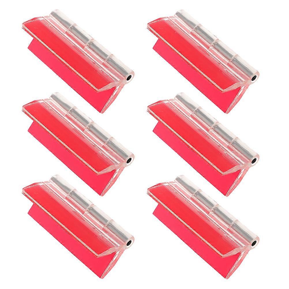 Clear Acrylic Hinges Adhesive Small Hinges for Replacement 6Pcs Kit