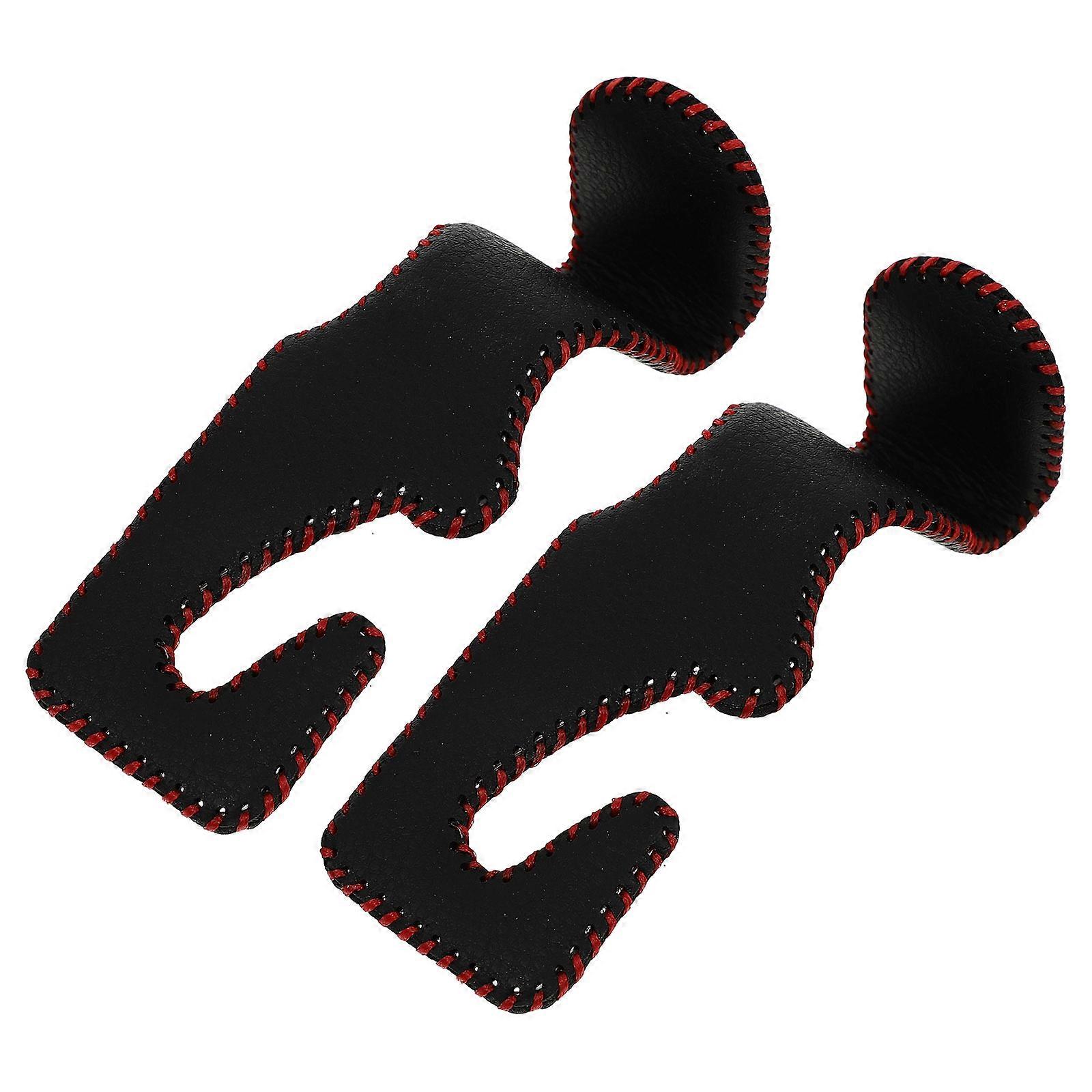Multi-Functional Car Seat Hooks PU Material Storage Hooks 2Pcs
