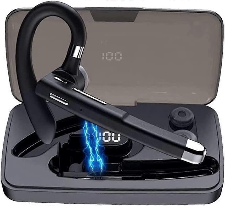 Bluetooth Headset With MIC For Business Office Driving, Trucker Headset With Charging Case, InEar Wireless Earphones