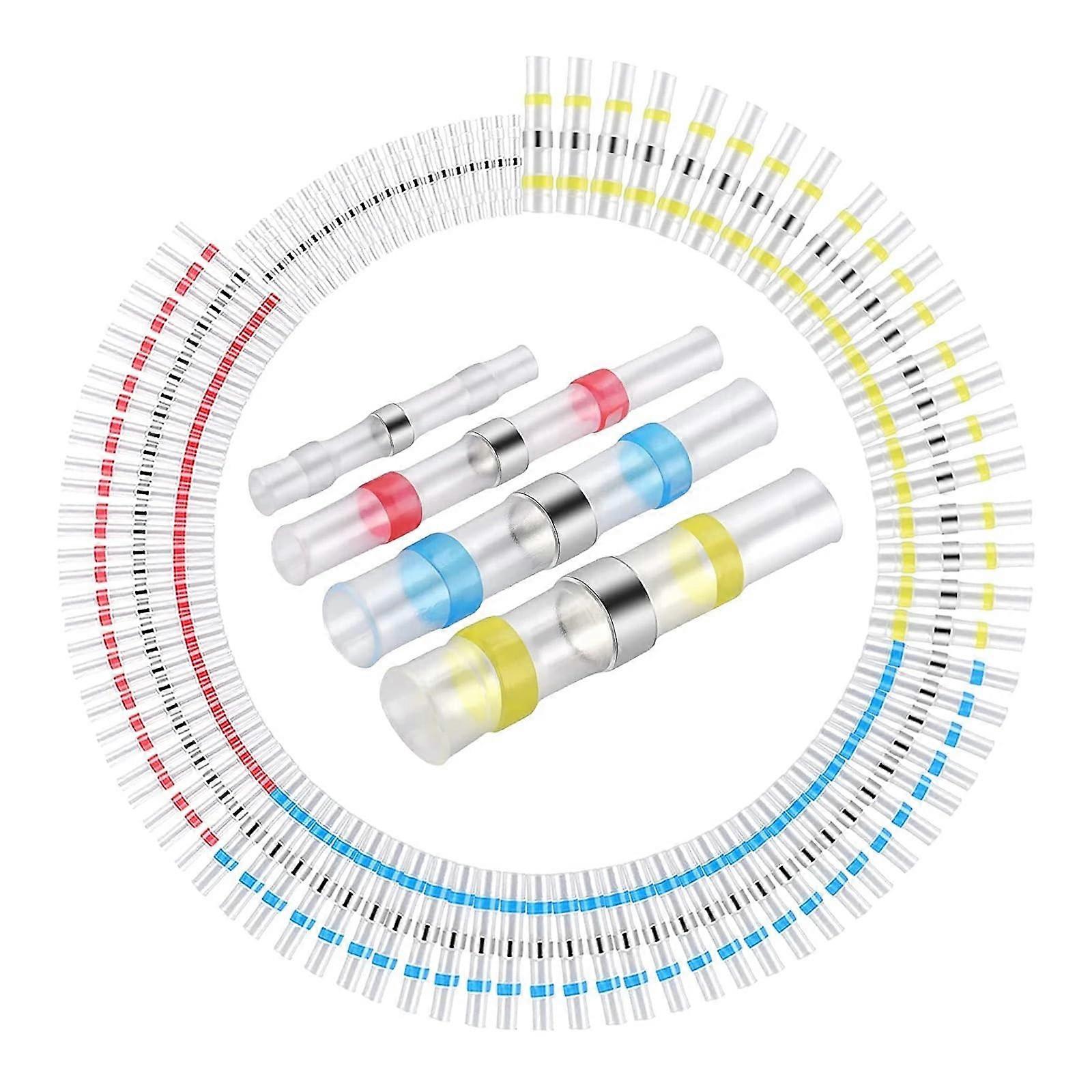 800Pcs Waterproof Heat Shrink Butt Connectors Kit for Secure Electrical Wire and Cable Crimping